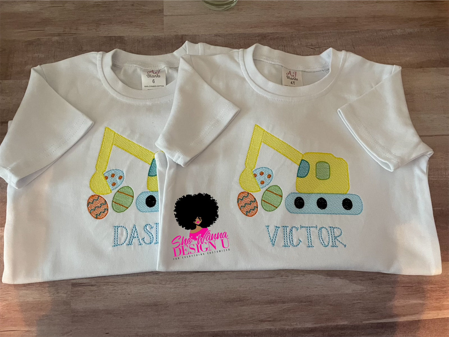 Embroidered Egge Excavator T-shirt